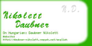 nikolett daubner business card